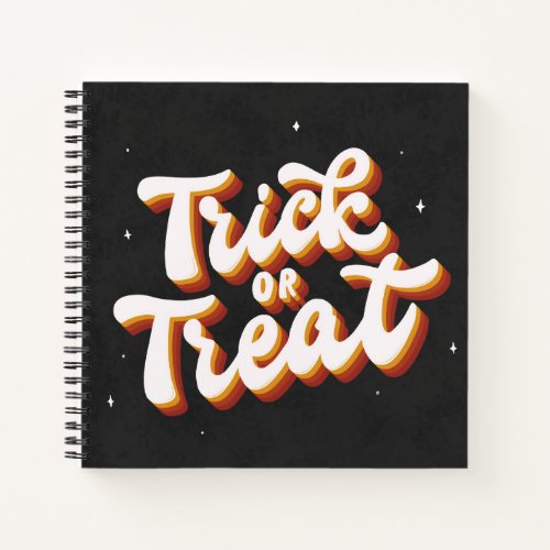 Retro Trick or Treat Notebook