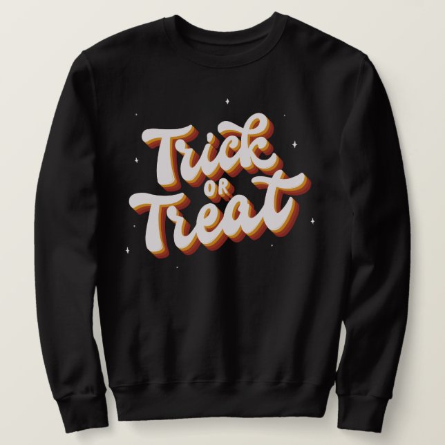 Retro Trick or Treat Sweatshirt (Design Front)