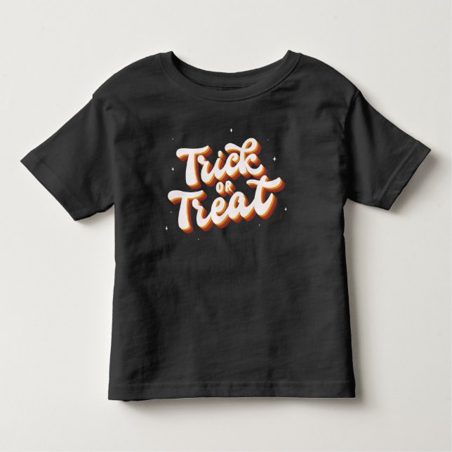 Retro Trick or Treat Toddler T-shirt (Front)