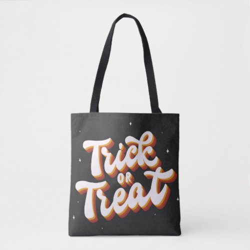 Retro Trick or Treat Tote Bag