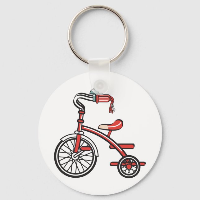 retro tricycle keychain (Front)