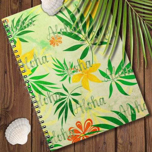 Retro Tropical Aloha   Notebook