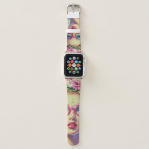 Retro Tropical Beauty Apple Watch Band
