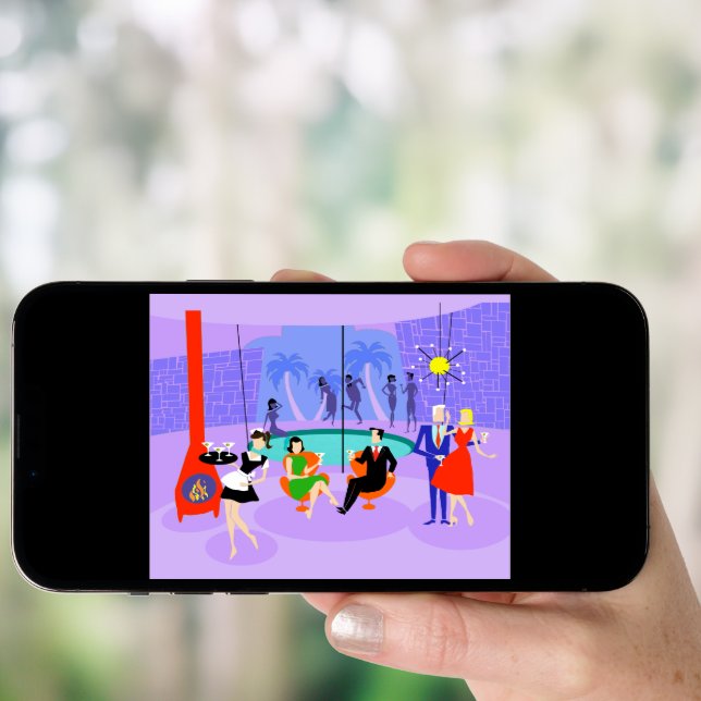 Retro Tropical Cocktail Party Poster (Front Digital)