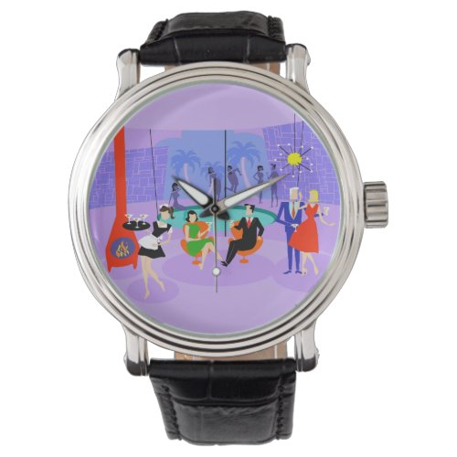 Retro Tropical Cocktail Party Watch