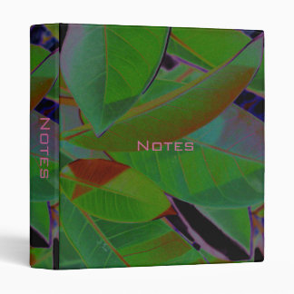 Retro Tropical Fabric 3 Ring Binder