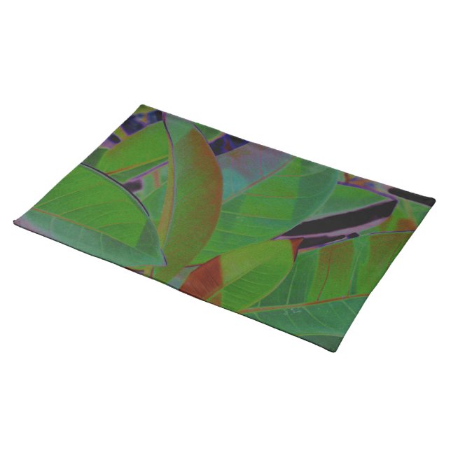 Retro Tropical Fabric Placemat (On Table)