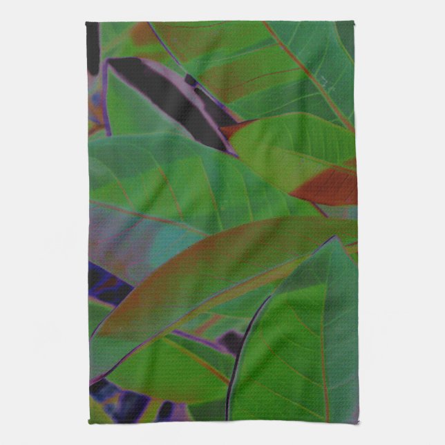 Retro Tropical Fabric Towel (Vertical)