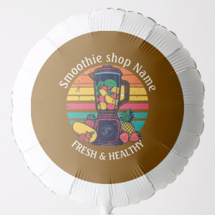 Retro Tropical Fruit Smoothie Shop Juice Bar Balloon