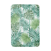 Tropical green palm leaf Decor bathroom Non-Slip Outdoor Indoor Front Door  Mat