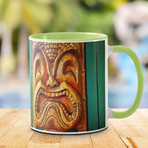 Retro Tropical Hawaii Tiki Fun Fierce Cool Vintage Mug