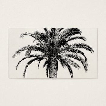 Retro Tropical Island Palm Tree In Black And White by SilverSpiral at Zazzle