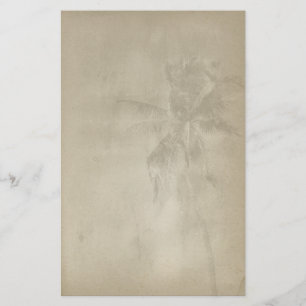 Retro Tropical Palm Tree Paper Stationery