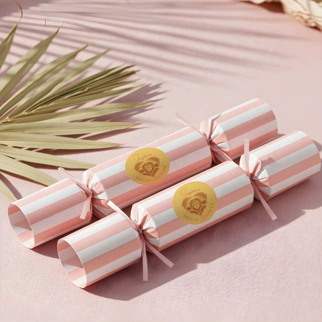 Retro Tropical Palm Tree Pickleball Bridal Shower Classic Round Sticker (Retro Tropical Palm Tree Pickleball Bridal Shower Classic Round Sticker)