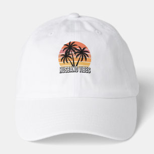 Retro Tropical Sunset Husband Vibes Hat