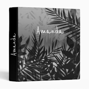 Retro, tropics, tropical pattern 3 ring binder