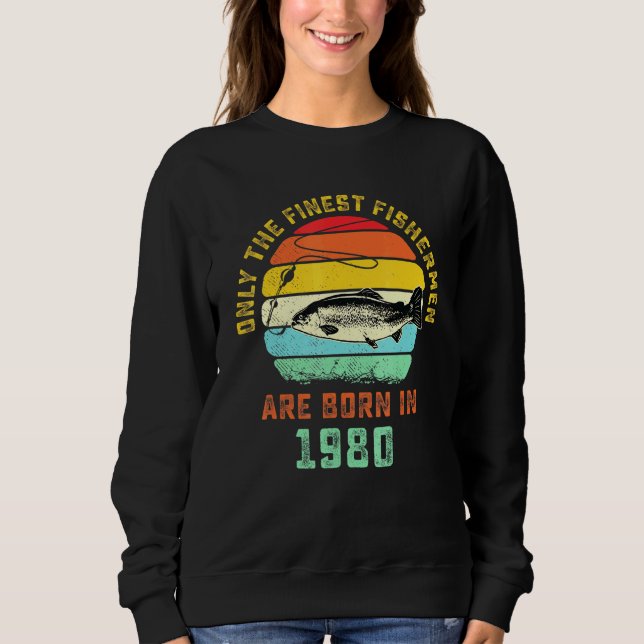 Retro Trout Fishing 41st Birthday Cool Trout Fishe Sweatshirt (Front)