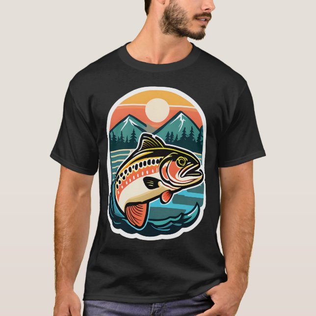 Retro Trout T-Shirt (Front)