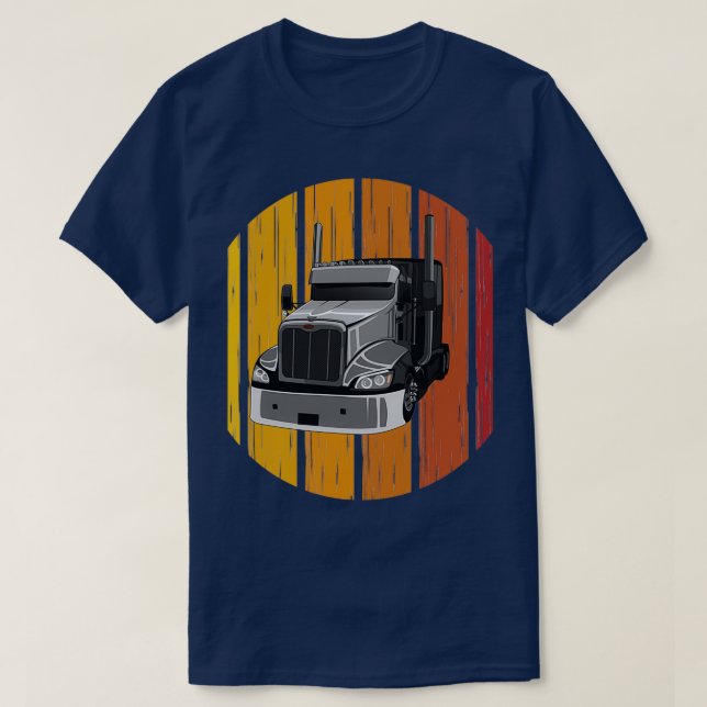 Retro Truck Drivers T-Shirt (Design Front)