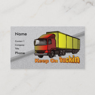 Retro Trucker 1 business cards