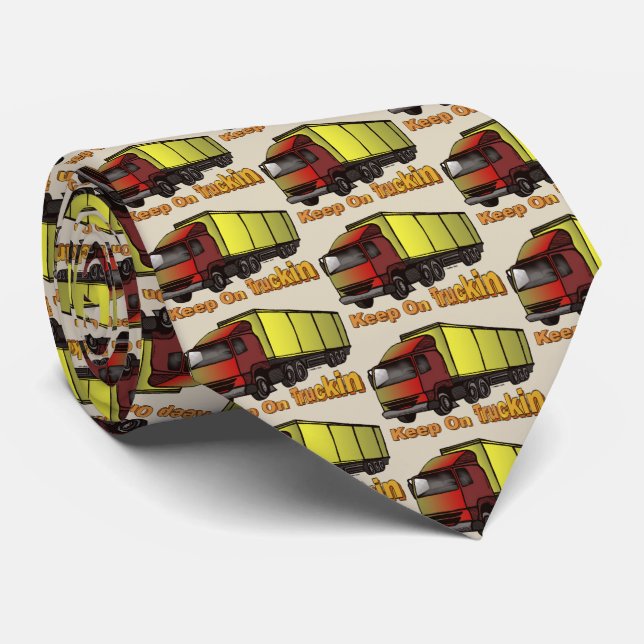 Retro Trucker 1 Neck Tie (Rolled)