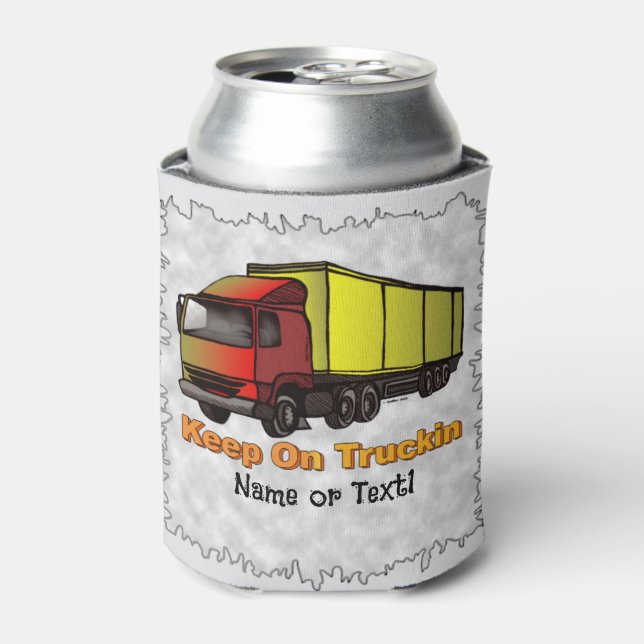 Retro Trucker 2 Can Cooler (Can Front)