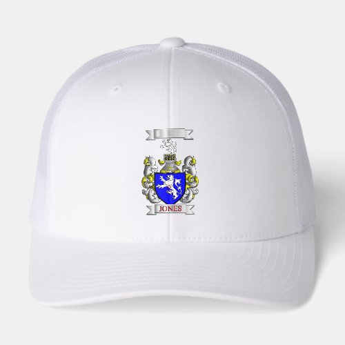 Retro Trucker Cap Jones Surname And Shield