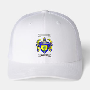 Retro Trucker Cap Martinez Surname And Shield