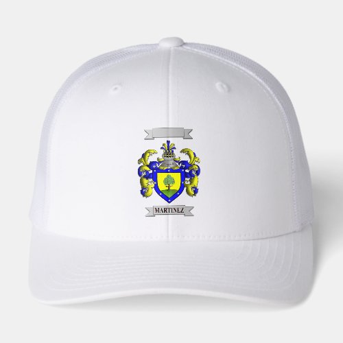 Retro Trucker Cap Martinez Surname And Shield