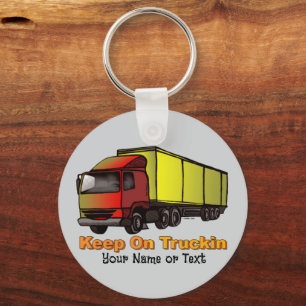 Retro Trucker keychain