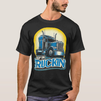 Retro Trucker Truck Driver Trucking Trucks Lover T-Shirt
