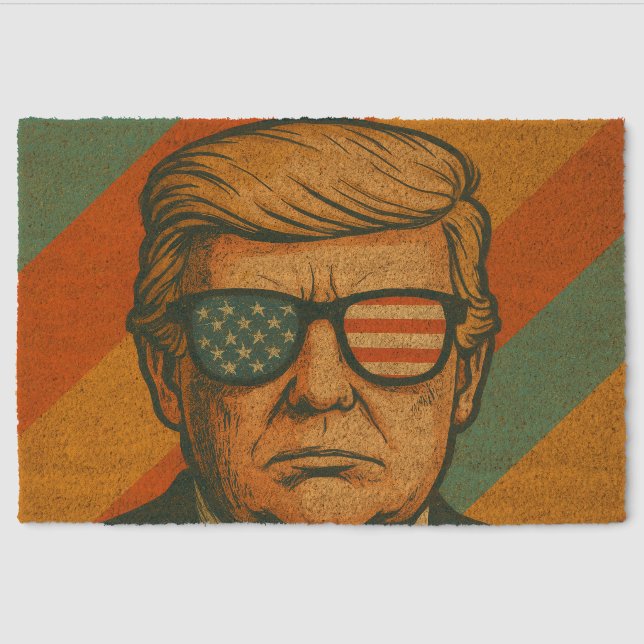 Retro Trump Fiber Doormat (Front)
