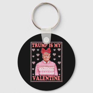 Retro Trump Hunting Deer Camo Funny Buck Around An Keychain