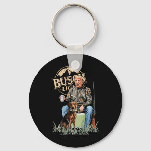 Retro Trump Hunting Deer Funny Beer Drinking Hunti Keychain