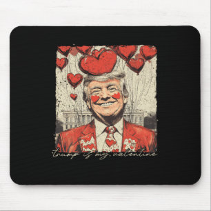 Retro Trump Is My Valentine Trump Valentine's Day Mouse Pad
