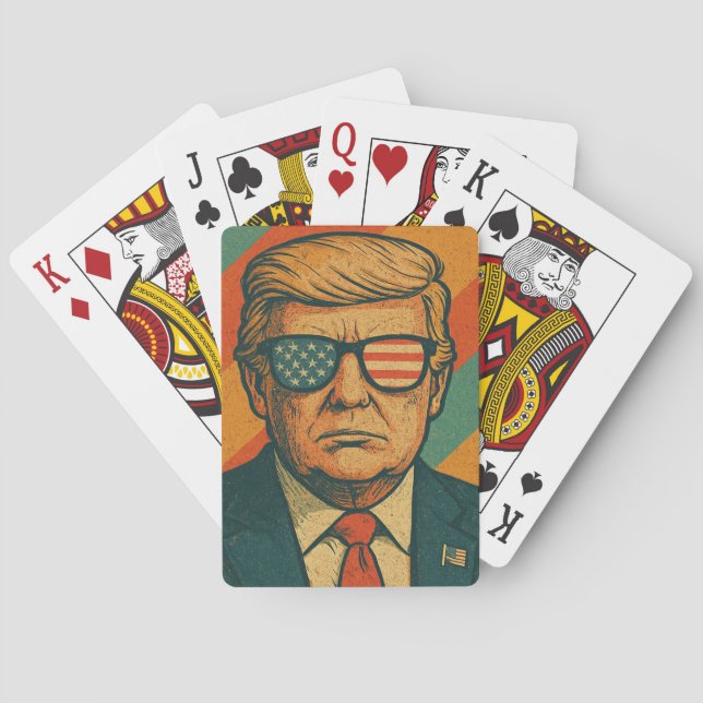 Retro Trump Playing Cards (Back)