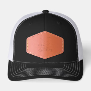 Retro Trust Your Future Self Skeleton Graphic Men' Leather Patch Hat