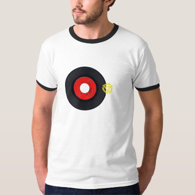 Retro Tshirt with 45 record and insert (Front)