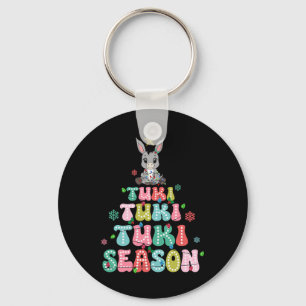 Retro Tuki Tuki Donkey Tis The Season Mexican Chri Keychain