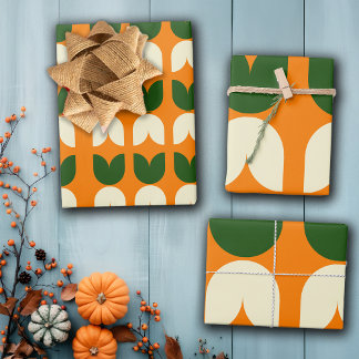 Retro Tulip Wrapping Gift Paper