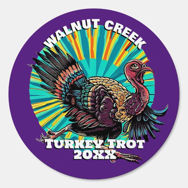 Retro Turkey Trot Sign (Front)