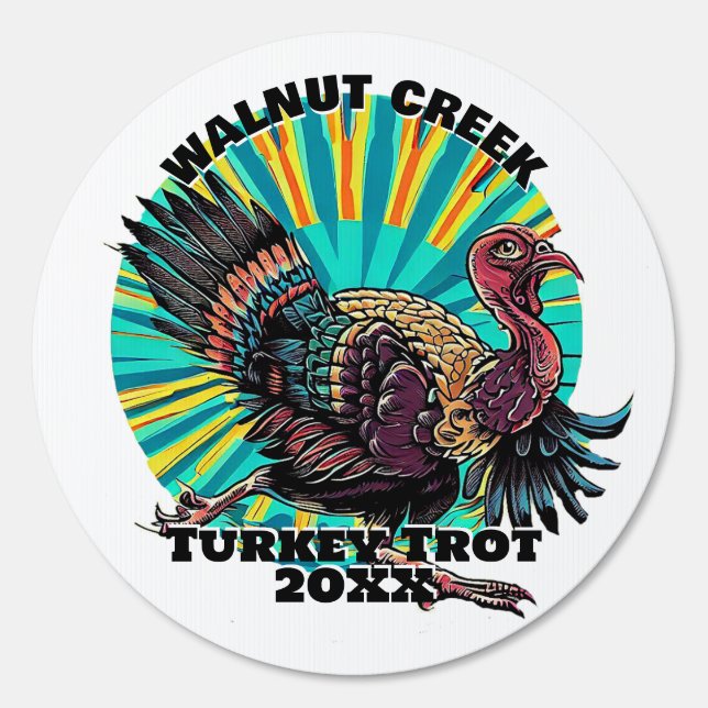 Retro Turkey Trot Sign (Front)