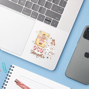 Retro “Turning Off OCD” Mental Health Awareness Sticker