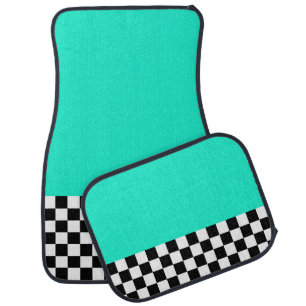 Retro Turquoise Car Mats