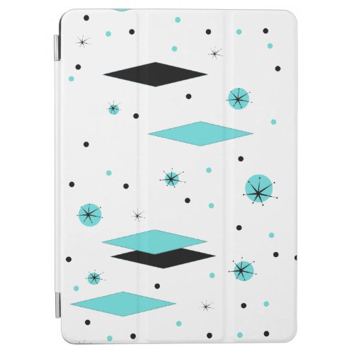 Retro Turquoise Diamond  Starburst iPad Air Cover