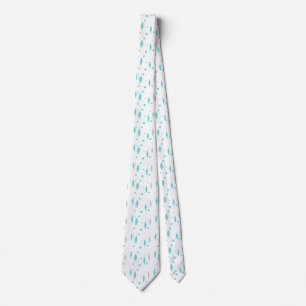 Retro Turquoise Diamond & Starburst Necktie