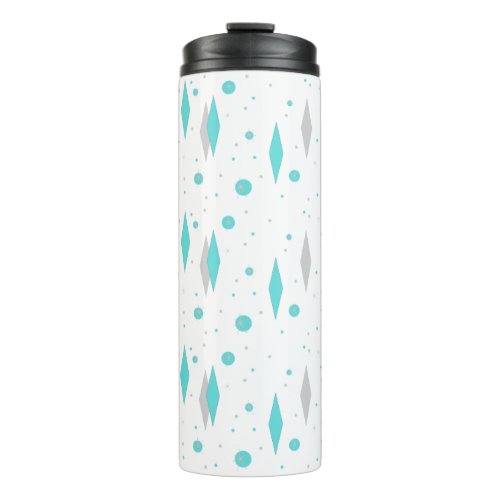 Retro Turquoise Diamond  Starburst Thermal Tumbler