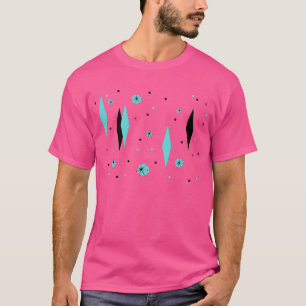 Retro Turquoise Diamonds and Starbursts T-Shirt