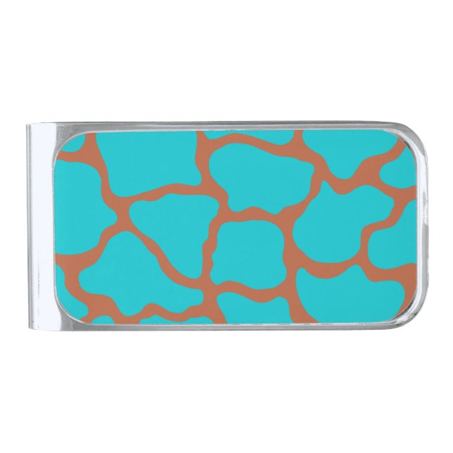 Retro Turquoise Pattern Money Clip Gift (Front)