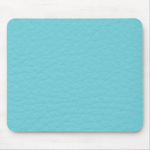 Retro Turquoise Teal Leather Custom Mouse Pad